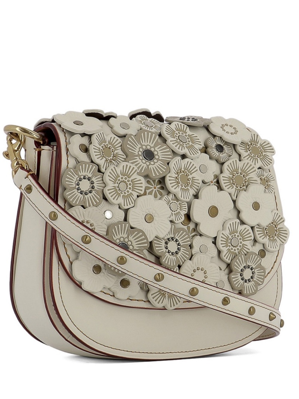 Coach 1941 Tea Rose Leather Saddle bag - Picture 2 of 9